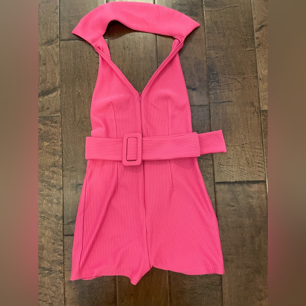 Pink ASOS backless romper - Picture 2 of 3
